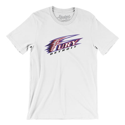 Detroit Fury Arena Football Men/Unisex T-Shirt-White-Allegiant Goods Co. Vintage Sports Apparel