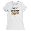 West Virginia Pepperoni Roll Women's T-Shirt-White-Allegiant Goods Co. Vintage Sports Apparel