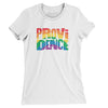 Providence Rhode Island Pride Women's T-Shirt-White-Allegiant Goods Co. Vintage Sports Apparel