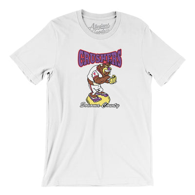 Sonoma County Crushers Baseball Men/Unisex T-Shirt-White-Allegiant Goods Co. Vintage Sports Apparel