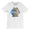 Minnesota Muskies Basketball Men/Unisex T-Shirt-White-Allegiant Goods Co. Vintage Sports Apparel