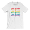New Jersey Pride Men/Unisex T-Shirt-White-Allegiant Goods Co. Vintage Sports Apparel