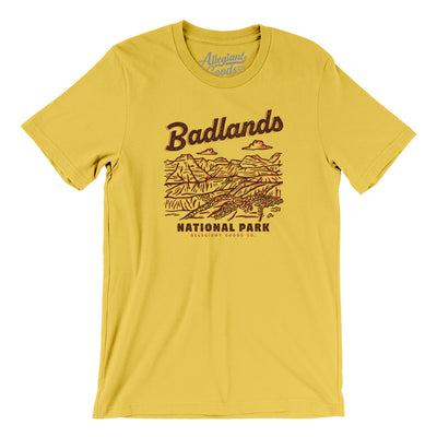 Badlands National Park Men/Unisex T-Shirt-Maize Yellow-Allegiant Goods Co. Vintage Sports Apparel