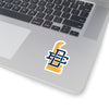 Delaware Home State Sticker (Yellow & Navy Blue)-3x3"-Allegiant Goods Co. Vintage Sports Apparel