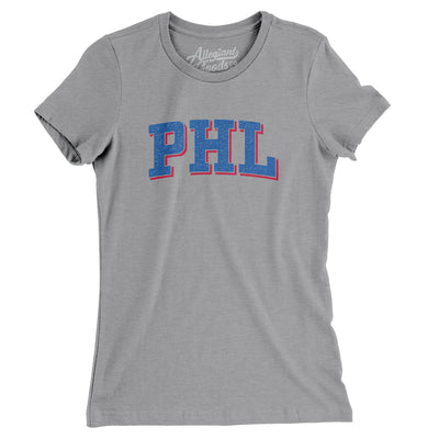Phl Varsity Women's T-Shirt-Athletic Heather-Allegiant Goods Co. Vintage Sports Apparel