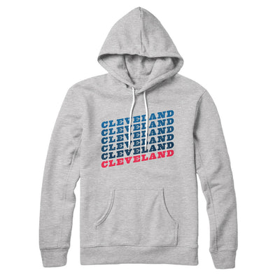 Cleveland Vintage Repeat Hoodie-Athletic Heather-Allegiant Goods Co. Vintage Sports Apparel