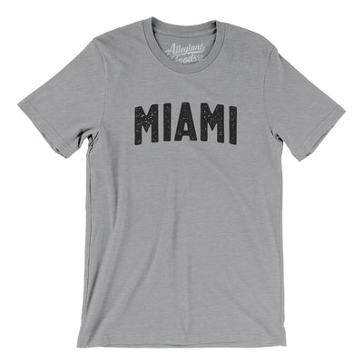 Miami Varsity Men/Unisex T-Shirt-Athletic Heather-Allegiant Goods Co. Vintage Sports Apparel