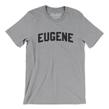 Eugene Oregon Varsity Men/Unisex T-Shirt-Athletic Heather-Allegiant Goods Co. Vintage Sports Apparel