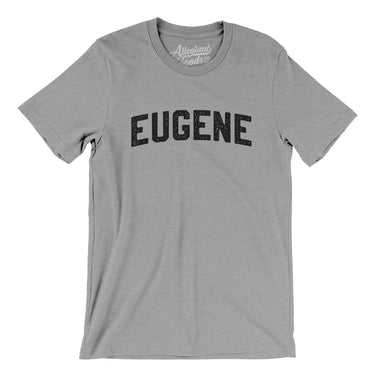 Eugene Oregon Varsity Men/Unisex T-Shirt-Athletic Heather-Allegiant Goods Co. Vintage Sports Apparel