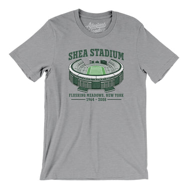 Shea Stadium Men/Unisex T-Shirt-Athletic Heather-Allegiant Goods Co. Vintage Sports Apparel
