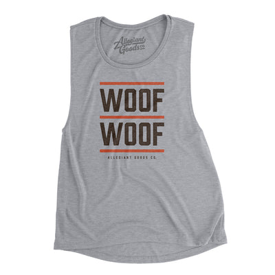 Woof Woof Women's Flowey Scoopneck Muscle Tank-Athletic Heather-Allegiant Goods Co. Vintage Sports Apparel