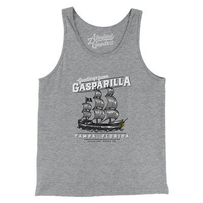 Greetings From Gasparilla Men/Unisex Tank Top-Athletic Heather-Allegiant Goods Co. Vintage Sports Apparel