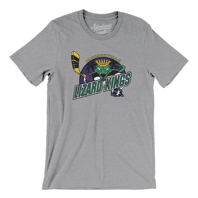 Jacksonville Lizard Kings Men/Unisex T-Shirt-Athletic Heather-Allegiant Goods Co. Vintage Sports Apparel