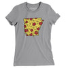 Arkansas Pizza State Women's T-Shirt-Athletic Heather-Allegiant Goods Co. Vintage Sports Apparel