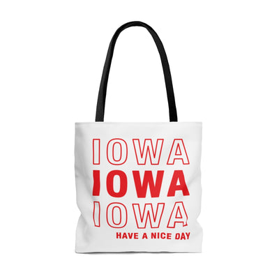 Iowa Retro Thank You Tote Bag-Allegiant Goods Co. Vintage Sports Apparel