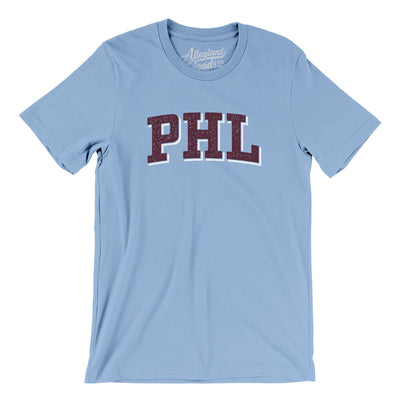 Phl Varsity Men/Unisex T-Shirt-Baby Blue-Allegiant Goods Co. Vintage Sports Apparel