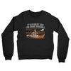 It’s A Great Day For Some Baseball Midweight French Terry Crewneck Sweatshirt-Black-Allegiant Goods Co. Vintage Sports Apparel