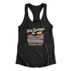 Hot Springs National Park Women's Racerback Tank-Black-Allegiant Goods Co. Vintage Sports Apparel