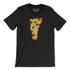 Vermont Pizza State Men/Unisex T-Shirt-Black-Allegiant Goods Co. Vintage Sports Apparel