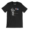 Colorado Flag Moonman Men/Unisex T-Shirt-Black-Allegiant Goods Co. Vintage Sports Apparel