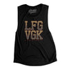 Lfg Vgk Women's Flowey Scoopneck Muscle Tank-Black-Allegiant Goods Co. Vintage Sports Apparel