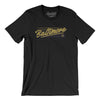 Baltimore Retro Men/Unisex T-Shirt-Black-Allegiant Goods Co. Vintage Sports Apparel