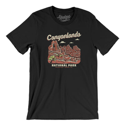 Canyonlands National Park Men/Unisex T-Shirt-Black-Allegiant Goods Co. Vintage Sports Apparel