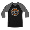 Candlestick Park Men/Unisex Raglan 3/4 Sleeve T-Shirt-Black|Deep Heather-Allegiant Goods Co. Vintage Sports Apparel