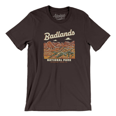 Badlands National Park Men/Unisex T-Shirt-Brown-Allegiant Goods Co. Vintage Sports Apparel