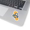 California Home State Sticker (Yellow & Navy Blue)-3x3"-Allegiant Goods Co. Vintage Sports Apparel