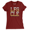 Lfg Cle Women's T-Shirt-Cardinal-Allegiant Goods Co. Vintage Sports Apparel