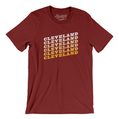 Cleveland Vintage Repeat Men/Unisex T-Shirt-Cardinal-Allegiant Goods Co. Vintage Sports Apparel