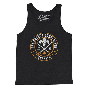The French Connection Men/Unisex Tank Top-Charcoal Black TriBlend-Allegiant Goods Co. Vintage Sports Apparel