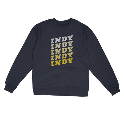 Indy Vintage Repeat Midweight Crewneck Sweatshirt-Classic Navy-Allegiant Goods Co. Vintage Sports Apparel