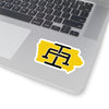 Iowa Home State Sticker (Yellow & Black)-4x4"-Allegiant Goods Co. Vintage Sports Apparel