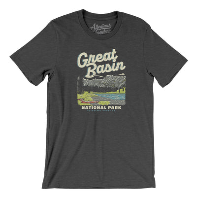 Great Basin National Park Men/Unisex T-Shirt-Dark Grey Heather-Allegiant Goods Co. Vintage Sports Apparel