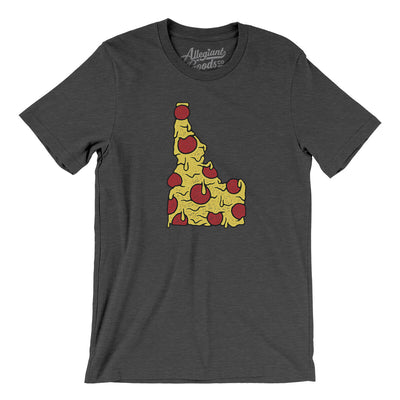 Idaho Pizza State Men/Unisex T-Shirt-Dark Grey Heather-Allegiant Goods Co. Vintage Sports Apparel