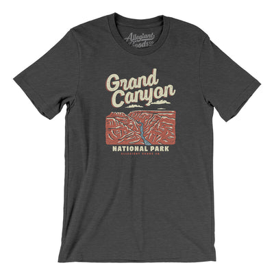 Grand Canyon National Park Men/Unisex T-Shirt-Dark Grey Heather-Allegiant Goods Co. Vintage Sports Apparel
