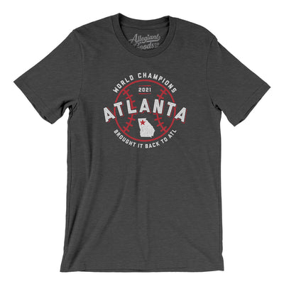 Atlanta World Series Champions Men/Unisex T-Shirt-Dark Grey Heather-Allegiant Goods Co. Vintage Sports Apparel