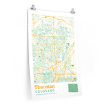Thornton Colorado City Street Map Poster-20″ × 30″-Allegiant Goods Co. Vintage Sports Apparel