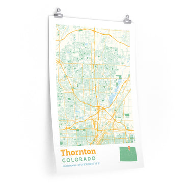 Thornton Colorado City Street Map Poster-20″ × 30″-Allegiant Goods Co. Vintage Sports Apparel