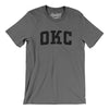 Okc Varsity Men/Unisex T-Shirt-Deep Heather-Allegiant Goods Co. Vintage Sports Apparel
