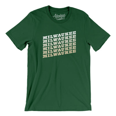 Milwaukee Vintage Repeat Men/Unisex T-Shirt-Evergreen-Allegiant Goods Co. Vintage Sports Apparel