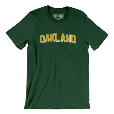 Oakland Varsity Men/Unisex T-Shirt-Forest-Allegiant Goods Co. Vintage Sports Apparel
