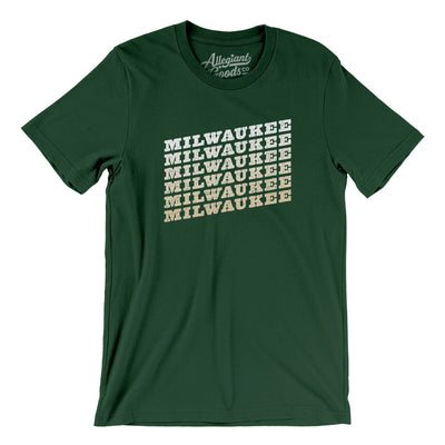 Milwaukee Vintage Repeat Men/Unisex T-Shirt-Forest-Allegiant Goods Co. Vintage Sports Apparel