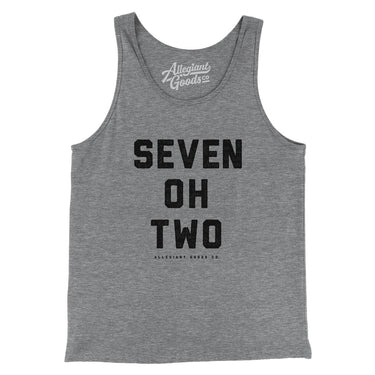 Las Vegas 702 Men/Unisex Tank Top-Grey TriBlend-Allegiant Goods Co. Vintage Sports Apparel