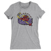 Asheville Smoke Women's T-Shirt-Heather Grey-Allegiant Goods Co. Vintage Sports Apparel