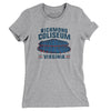 Richmond Coliseum Women's T-Shirt-Heather Grey-Allegiant Goods Co. Vintage Sports Apparel