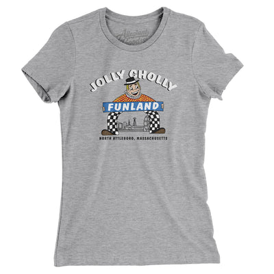 Jolly Cholly Funland Women's T-Shirt-Heather Grey-Allegiant Goods Co. Vintage Sports Apparel
