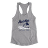 Acadia National Park Women's Racerback Tank-Heather Grey-Allegiant Goods Co. Vintage Sports Apparel